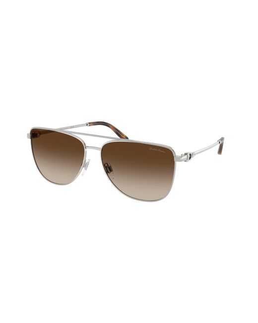 Ralph Lauren Black Rl7096 900113 Sunglasses Metal Pilot Normal Nuanced