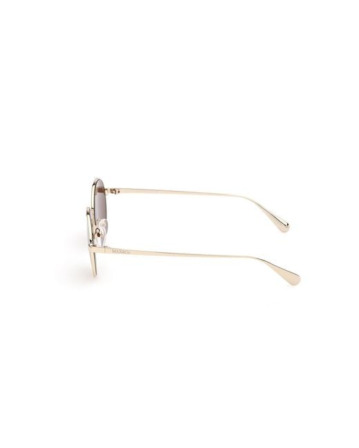 MAX&Co. Metallic Mo0166 32A Sunglasses Metal Round Normal