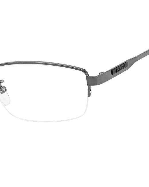 Polaroid Black Pld D481/G Kj1 Optical Frames Steel Squared for men