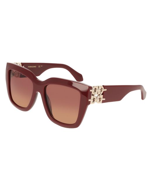 Ferragamo Black Sf2083Se 606 Sunglasses Acetate Squared Normal Shaded