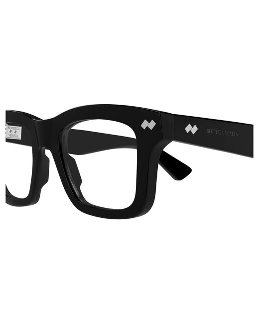 Bottega Veneta Black Bv1353O 005 Optical Frames Acetate Transparent Squared