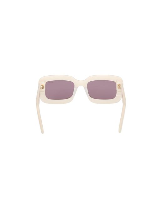 Emilio Pucci White Ep0253 25S Sunglasses Acetate Squared Normal