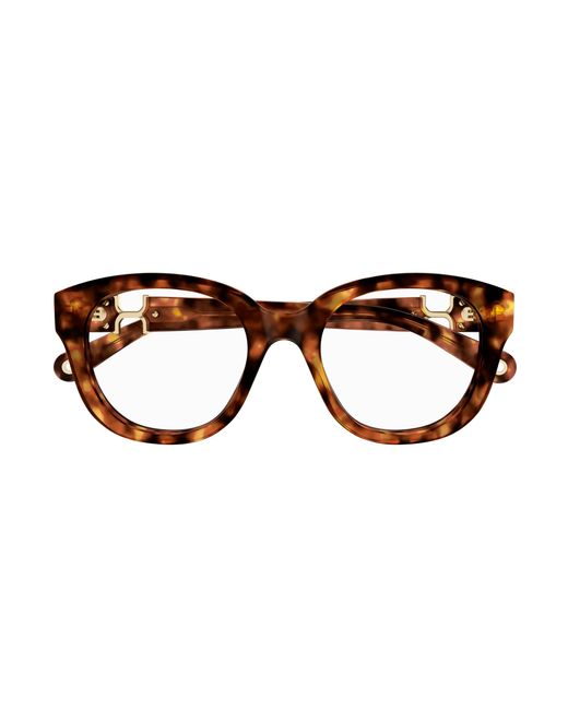 Chloé Black Ch0304O 002 Optical Frames Acetate Transparent Round