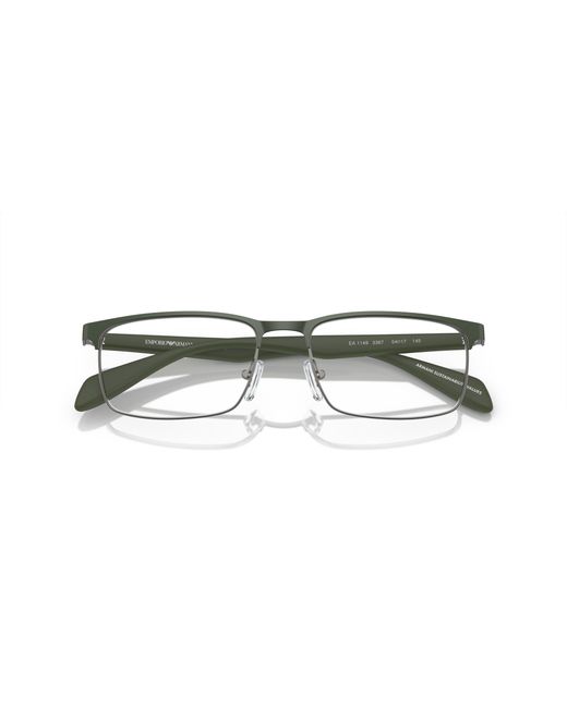 Emporio Armani Black Ea1149 3368 Optical Frames Metal Transparent Squared Normal for men