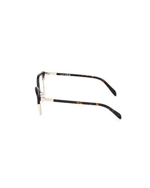 Emilio Pucci Black Ep5259 001 Optical Frames Acetate Round Normal