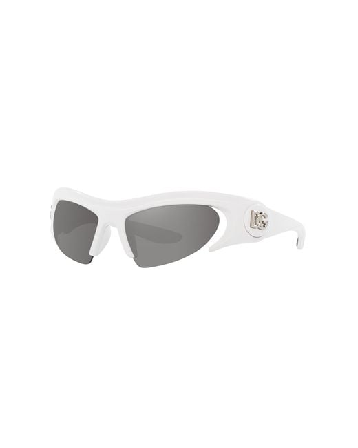 Dolce & Gabbana Black Dg6192 33126G Sunglasses Injected Cat Eye Mirrored
