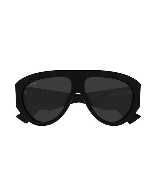 Gucci Black Gg2128S 001 Sunglasses Acetate Pilot for men