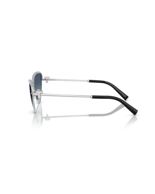 Tiffany & Co Black Tf3107Kb 62139S Sunglasses Metal Geometric Normal Shaded