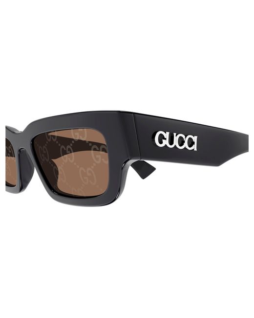 Gucci Black Gg1838S 005 Sunglasses Acetate Squared for men