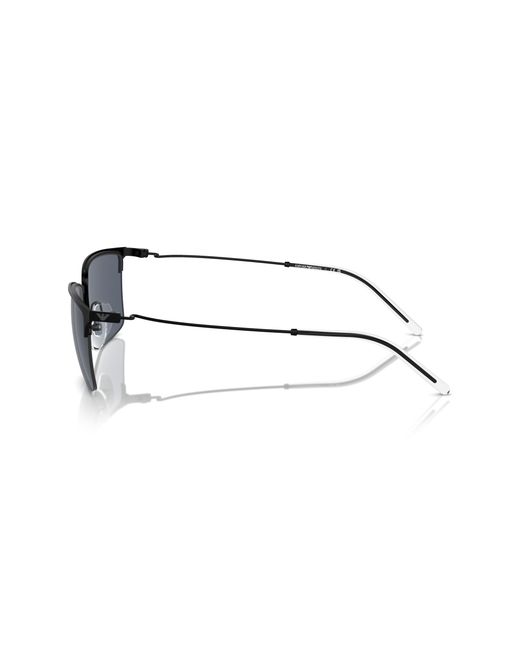 Emporio Armani Black Ea2155 300187 Sunglasses Metal Squared Normal for men