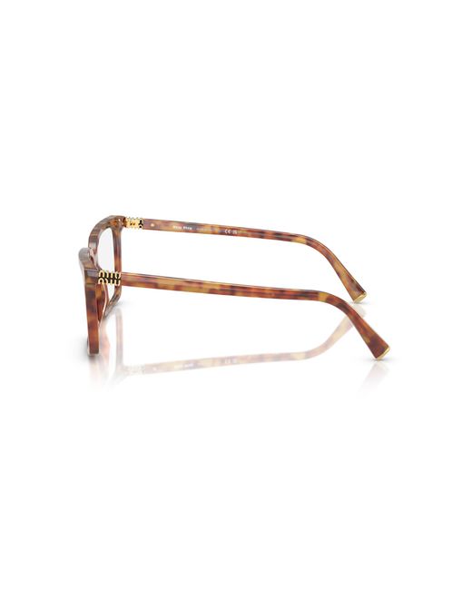 Miu Miu Black Mu 08Xv 4Bw1O1 Optical Frames Acetate Squared Normal