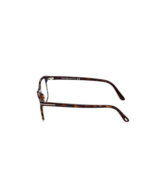 Tom Ford Black Ft5831-B 052 Light Blocking Glasses Acetate Squared Normal for men