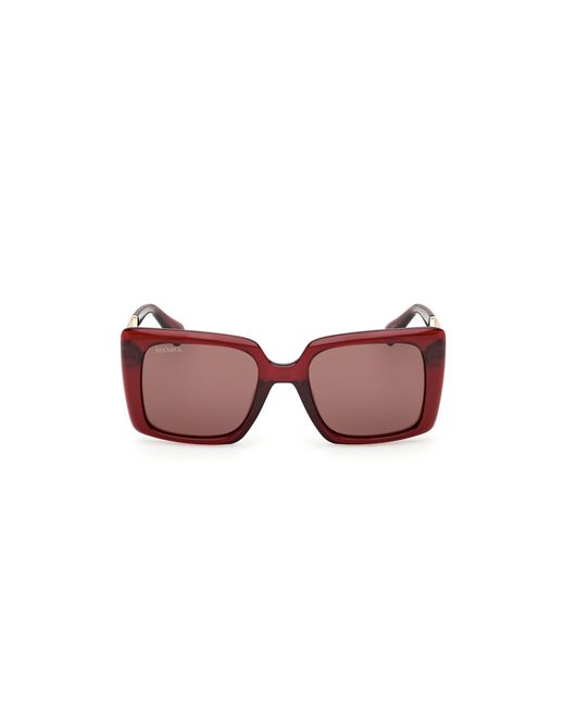 MAX&Co. Black Mo0134 66E Sunglasses Injected Squared Normal