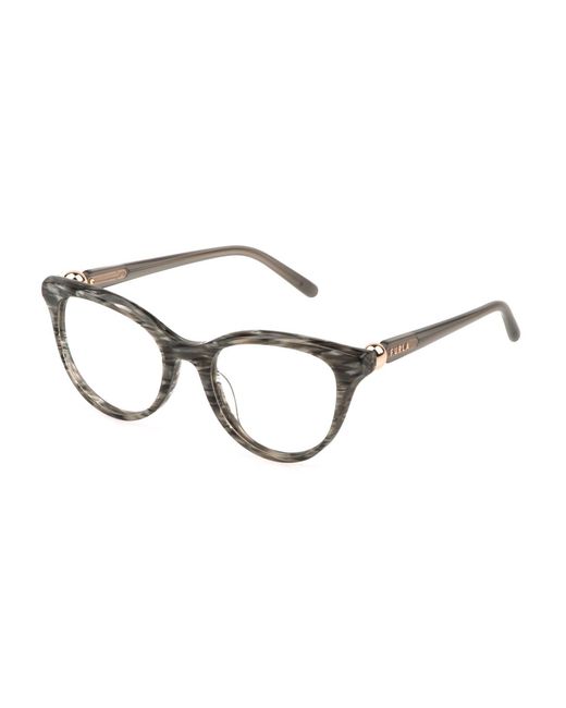 Furla Black Vfu877 06Bz Optical Frames Acetate Butterfly