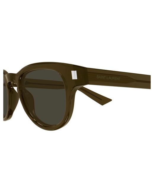 Saint Laurent Black Sl 876 004 Sunglasses Acetate Round for men