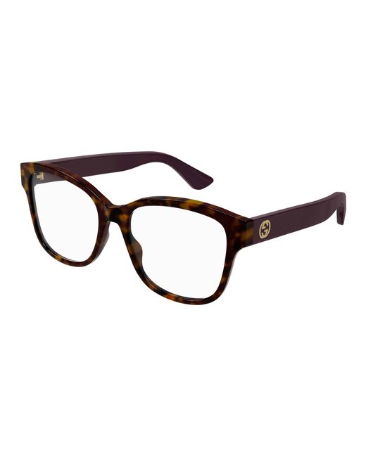 Gucci Black Gg1340O 008 Optical Frames Injected Transparent Squared