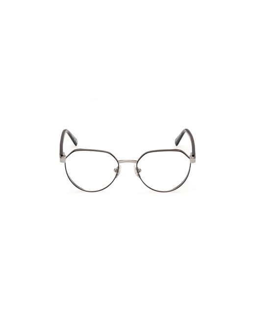Guess Black Gu50136 005 Optical Frames Metal Round Normal for men