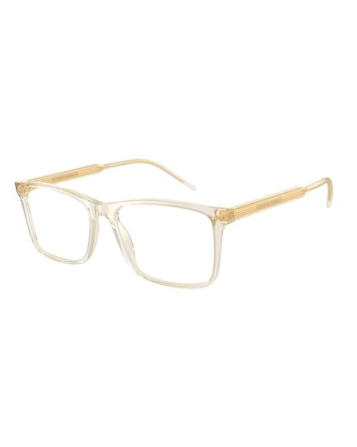 Giorgio Armani Black Ar7258 6077 Optical Frames Acetate Transparent Squared Normal for men