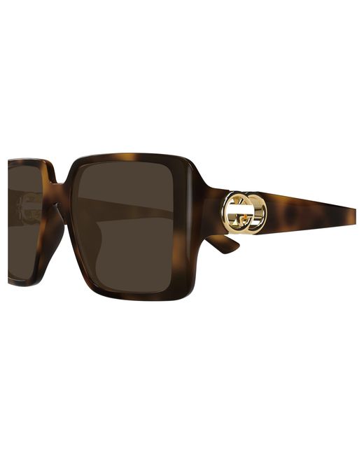 Gucci Black Gg1692Sa 002 Sunglasses Injected Squared