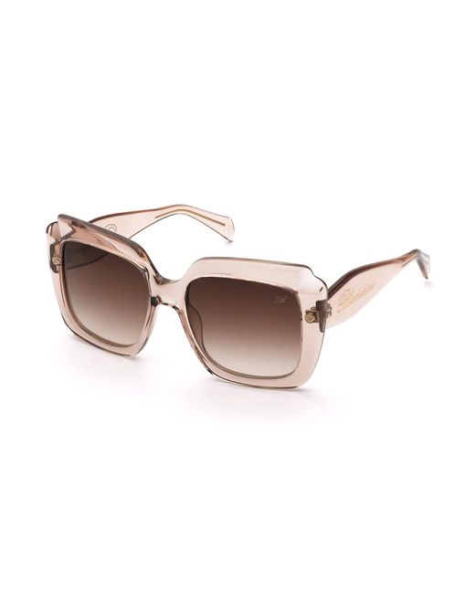 Blumarine Black Sbm889 913 Sunglasses Acetate Squared Normal Nuanced