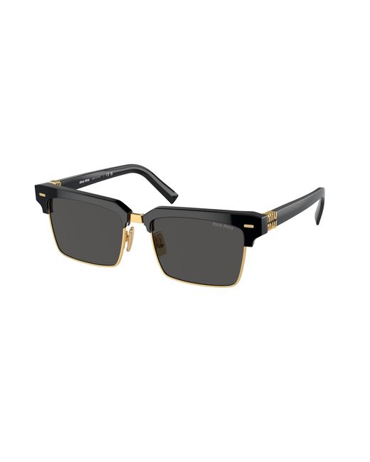 Miu Miu Black Mu 10Zs 1Ab5S0 Sunglasses Acetate Squared Normal