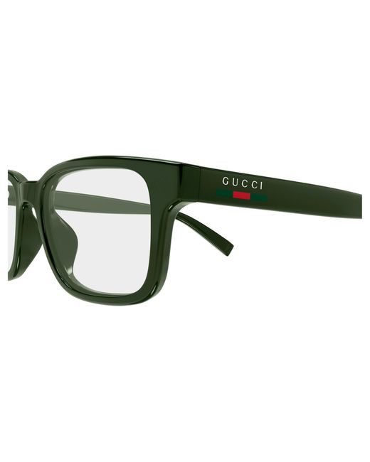 Gucci Black Gg2107Ol 004 Optical Frames Injected Transparent Squared for men