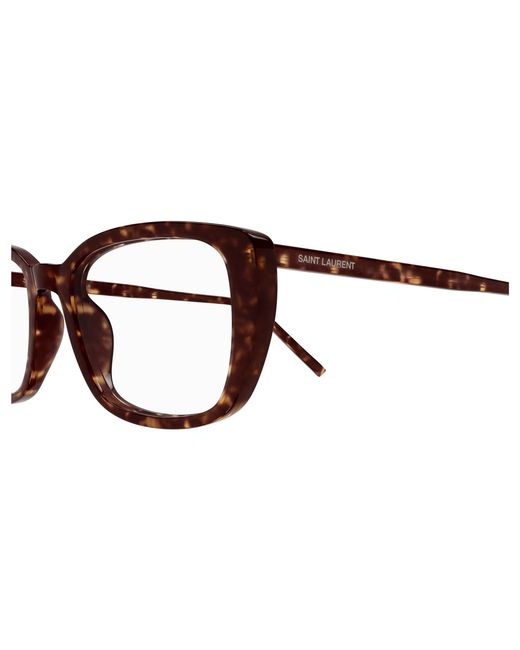 Saint Laurent Black Sl 776 006 Optical Frames Acetate Transparent Squared