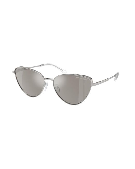 Michael Kors Black Mk1140 Cortez 18936G Sunglasses Metal Cat Eye Mirrored Mirror