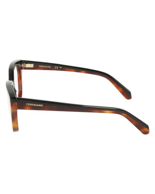 Ferragamo Black Sf3023 006 Optical Frames Acetate Squared Normal