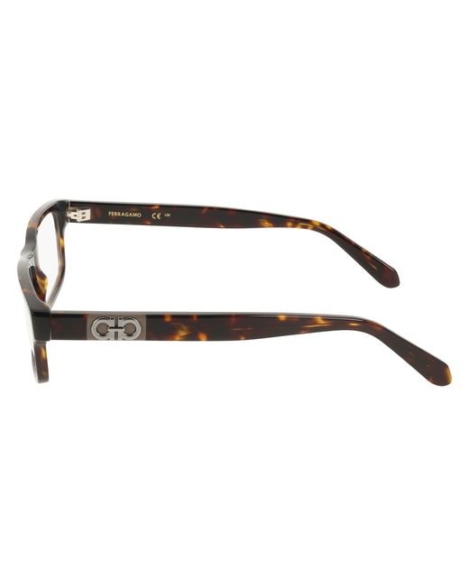 Ferragamo Black Sf3061 242 Optical Frames Acetate Squared Normal for men