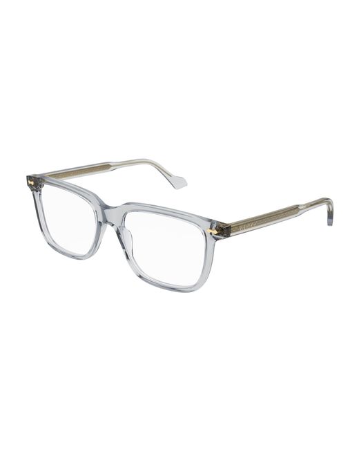 Gucci Black Gg0737O 010 Optical Frames Acetate Transparent Squared for men