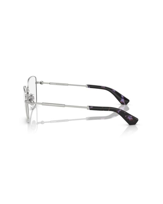 Burberry Black Be1390 1005 Optical Frames Steel Transparent Cat Eye Normal