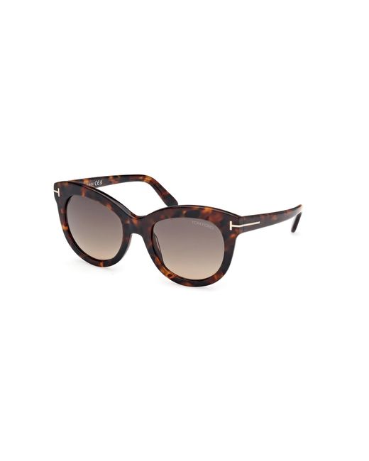 Tom Ford Black Ft1189 Odette 52F Sunglasses Acetate Butterfly Normal