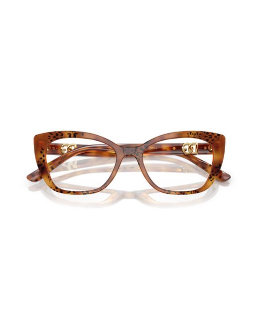Dolce & Gabbana Black Dg3398 3380 Optical Frames Acetate Transparent Cat Eye Normal
