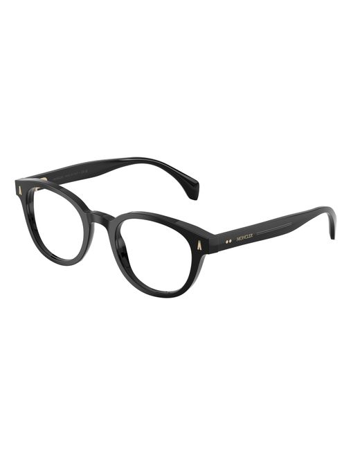 Moncler Black Me2020 3001 Optical Frames Acetate Transparent Round Normal