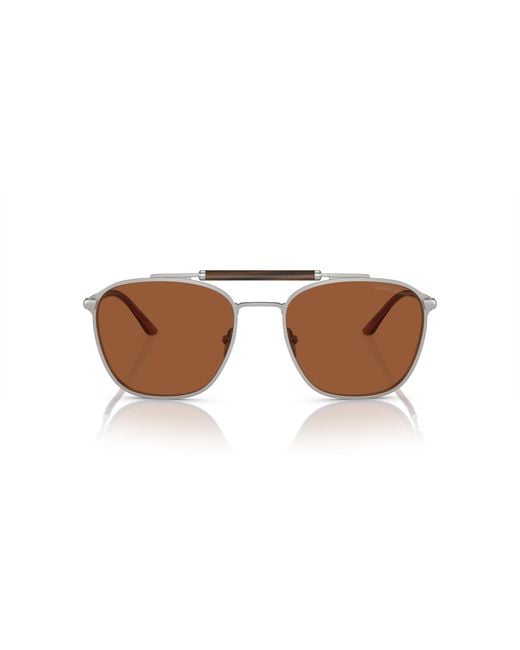 Giorgio Armani Black Ar6149 304573 Sunglasses Metal Squared Normal for men
