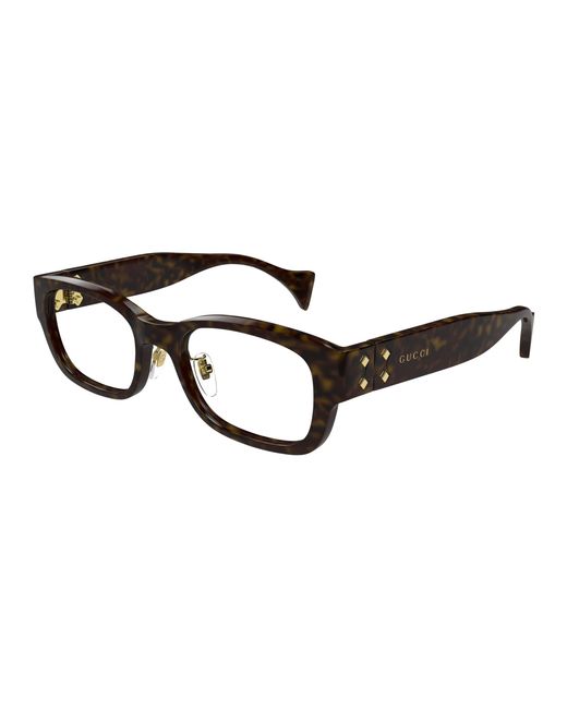 Gucci Black Gg1744Oj 002 Optical Frames Acetate Transparent Squared