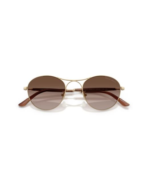 Giorgio Armani Black Ar6177 300213 Sunglasses Steel Round Normal Shaded for men