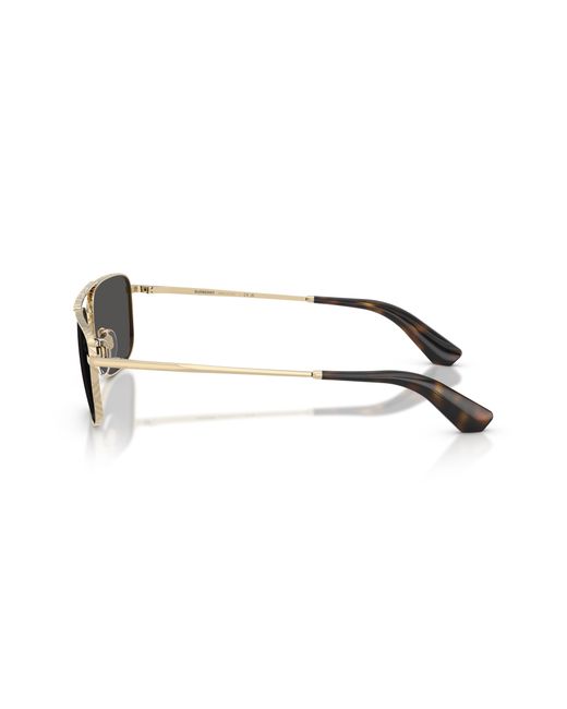 Burberry Black Be3170 110987 Sunglasses Metal Pilot Normal for men