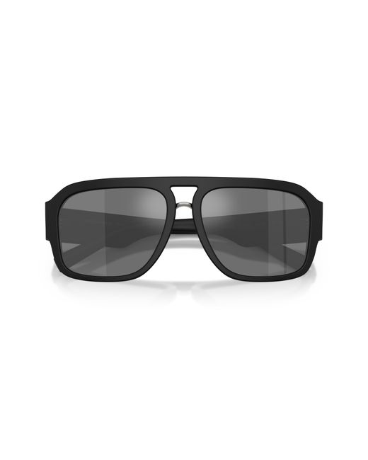 Dolce & Gabbana Black Dg4403 25256G Sunglasses Acetate Pilot Mirrored for men