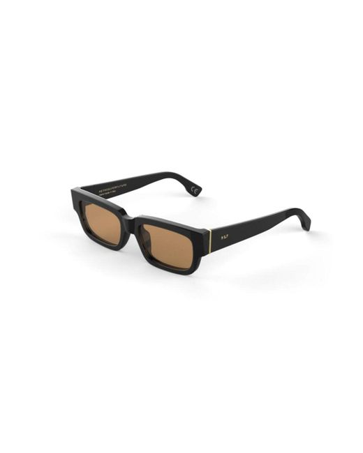 Retrosuperfuture Black Ogn Roma Refined Sunglasses Acetate Squared Normal