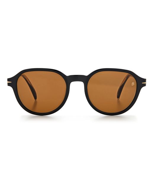 David Beckham Black Db 1044/S 807/70 Sunglasses Acetate Round for men