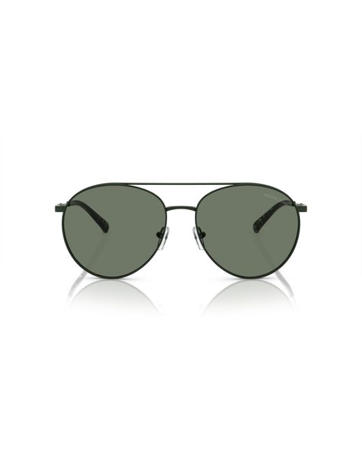 Michael Kors Green Mk1138 Arches 18943H Sunglasses Metal Pilot Normal