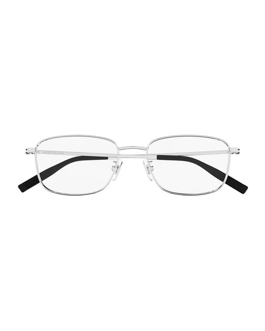 Montblanc Black Mb0373Oa 001 Optical Frames Titanium Transparent Squared for men
