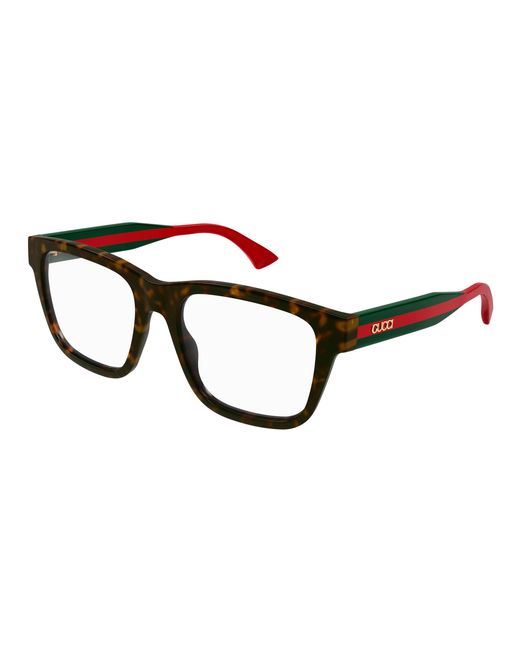Gucci Black Gg1870O 002 Optical Frames Acetate Transparent Squared for men