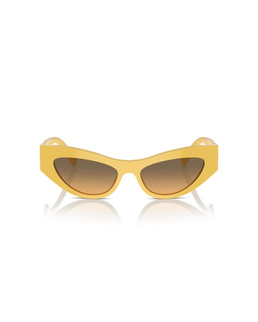 Dolce & Gabbana Black Dg4450 333411 Sunglasses Acetate Cat Eye Normal Shaded