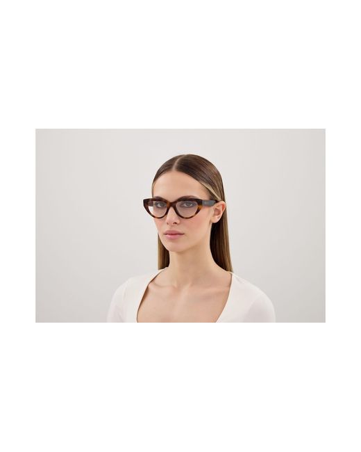 McQueen Black Am0529O 002 Optical Frames Acetate Transparent Cat Eye