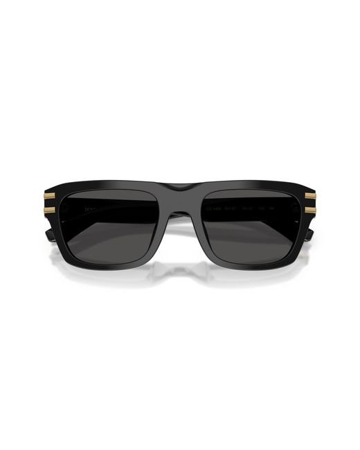 Dolce & Gabbana Black Dg4496 501/87 Sunglasses Acetate Squared Normal for men