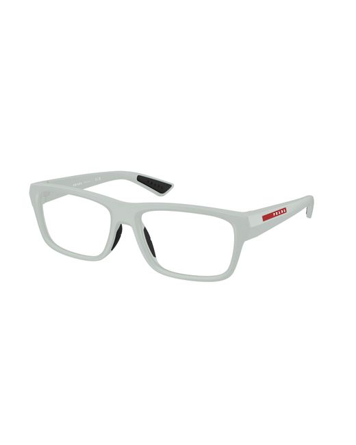 Prada Linea Rossa Black Ps 02Tv 25H1O1 Optical Frames Injected Transparent Pillow Normal for men