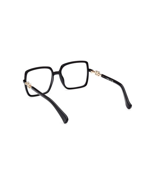 Max Mara Black Mm5108-H 001 Optical Frames Injected Squared Normal